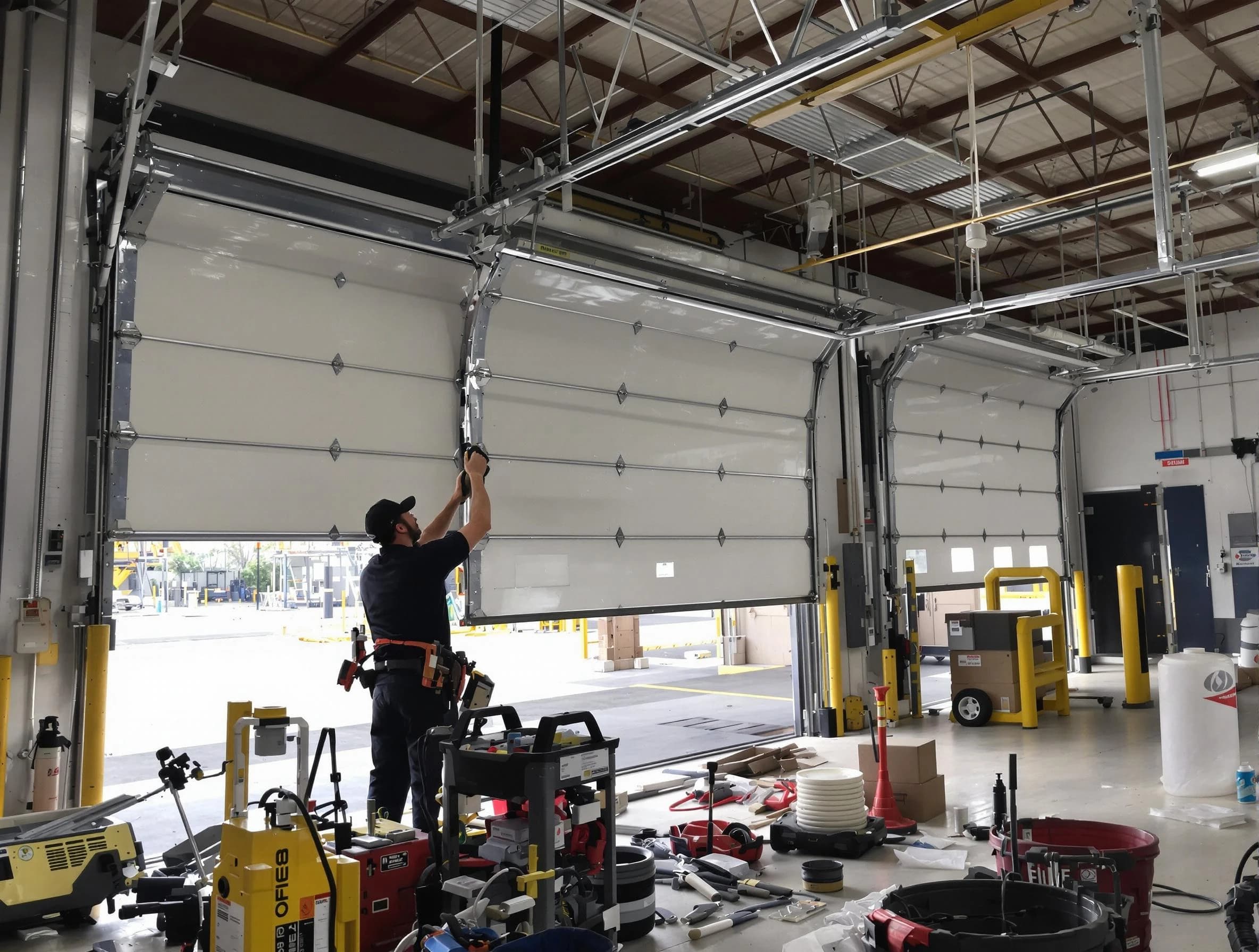 Maricopa Garage Door Repair technician performing commercial garage door repair in Maricopa