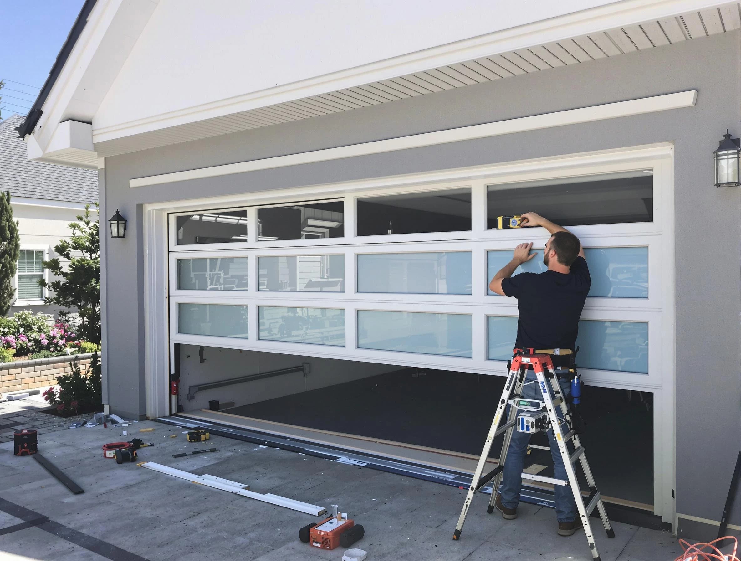 Maricopa Garage Door Repair team performing garage door replacement in Maricopa