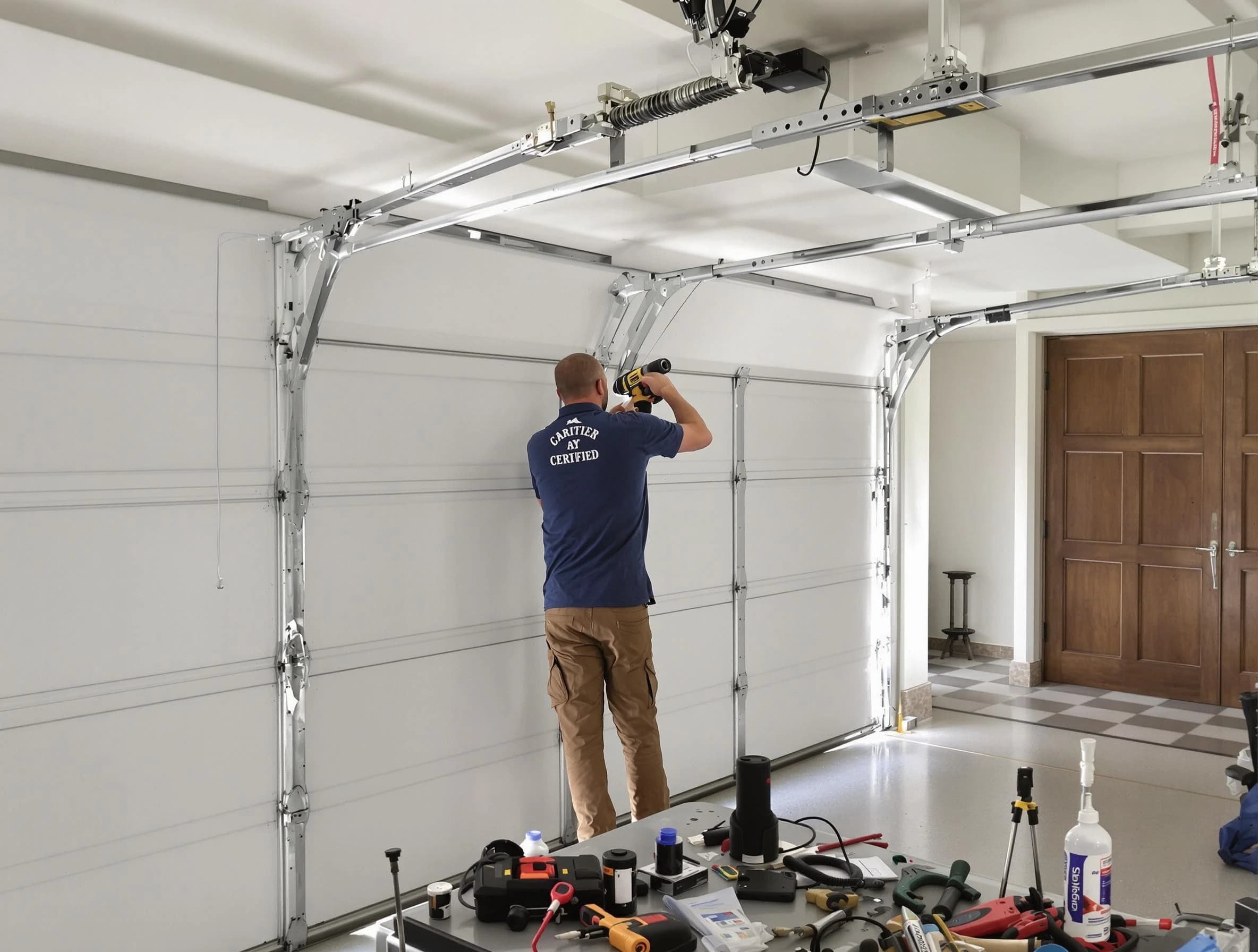 Maricopa Garage Door Repair certified technician performing precision garage door repair in Maricopa