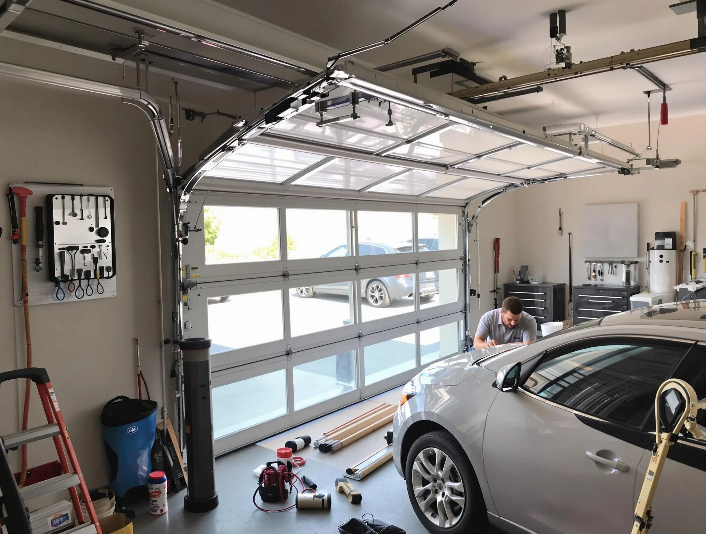 Garage door noise reduction service by Maricopa Garage Door Repair in Maricopa