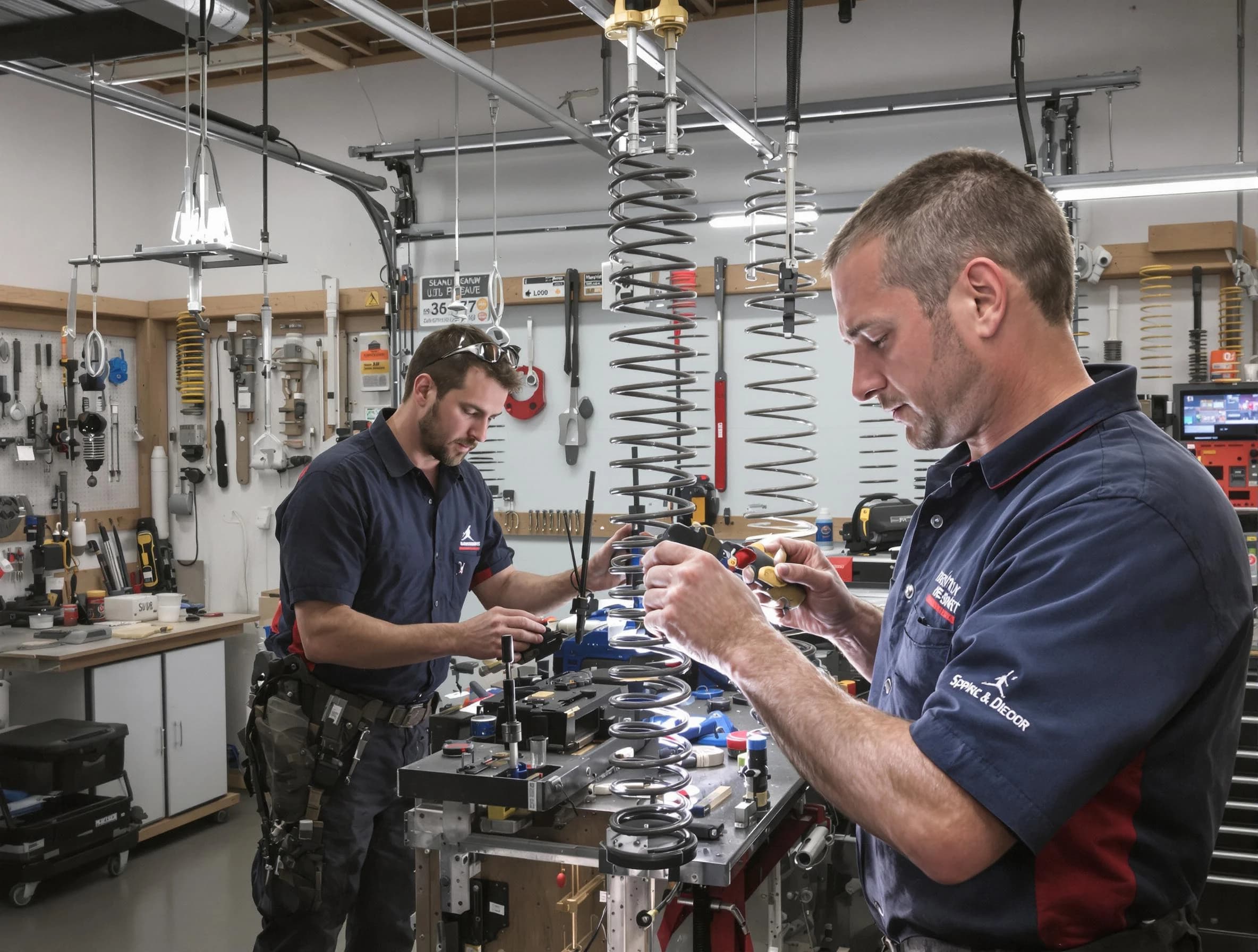 Garage door spring repair service by Maricopa Garage Door Repair in Maricopa