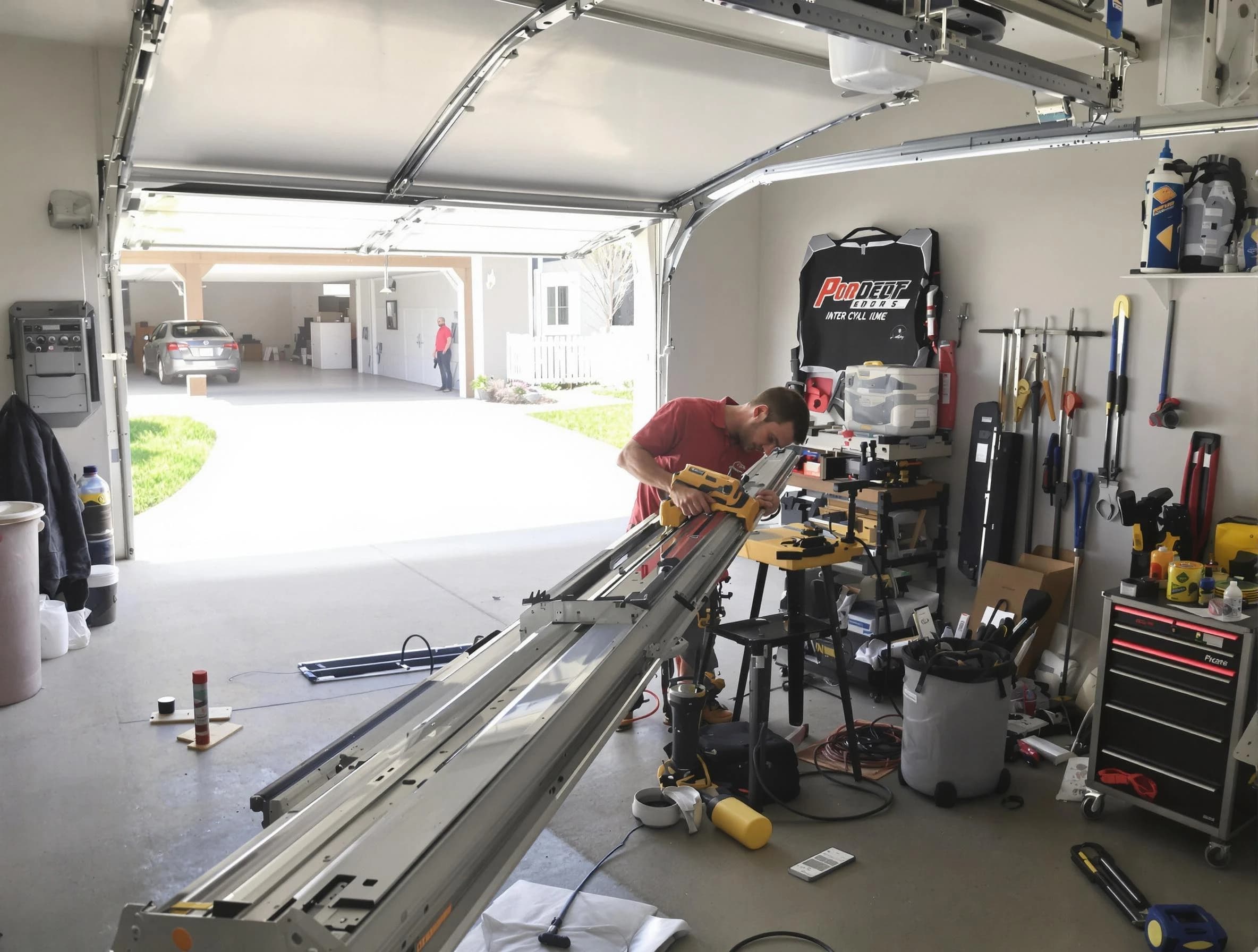 Maricopa Garage Door Repair expert performing track repair in Maricopa