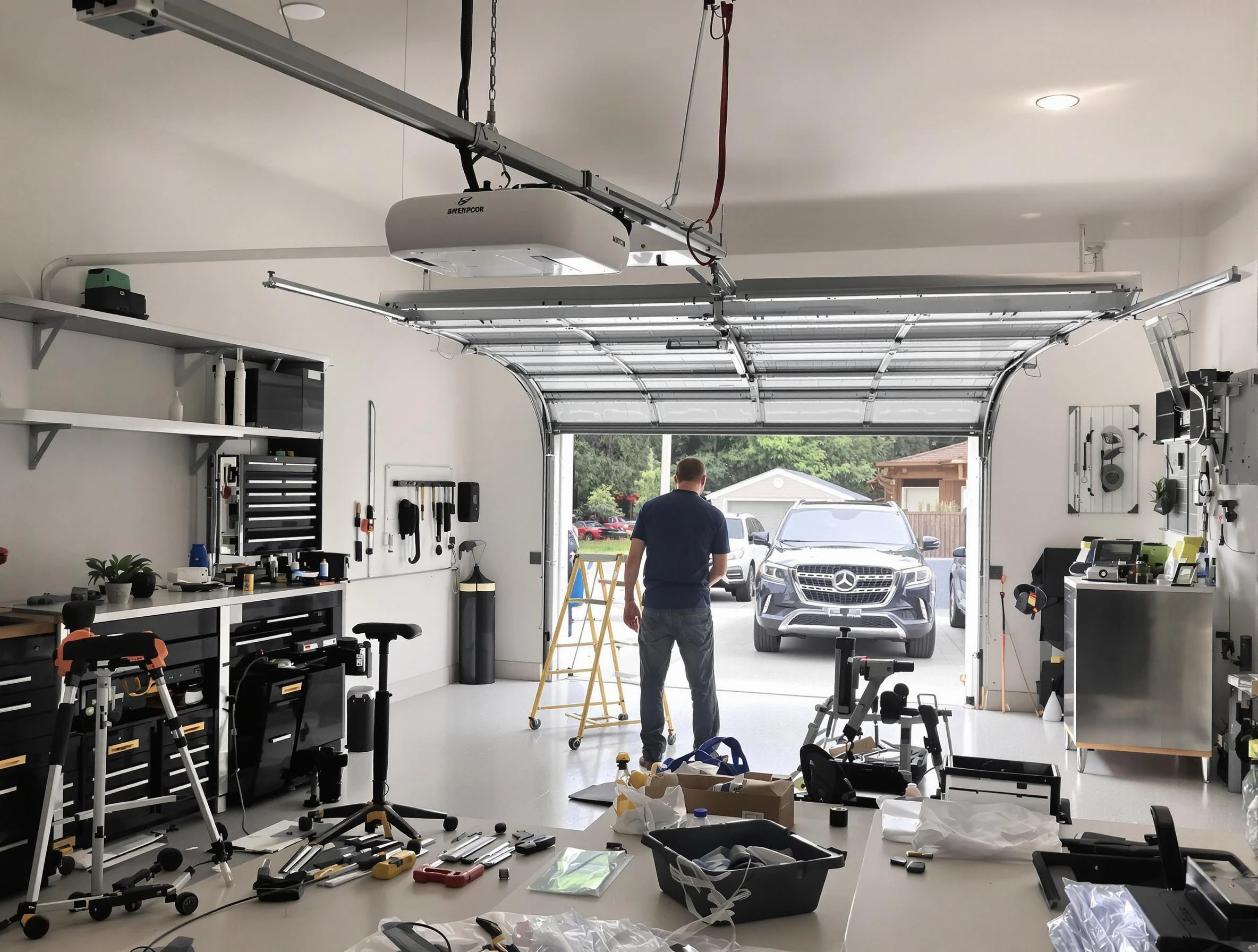 Garage door opener installation by Maricopa Garage Door Repair in Maricopa