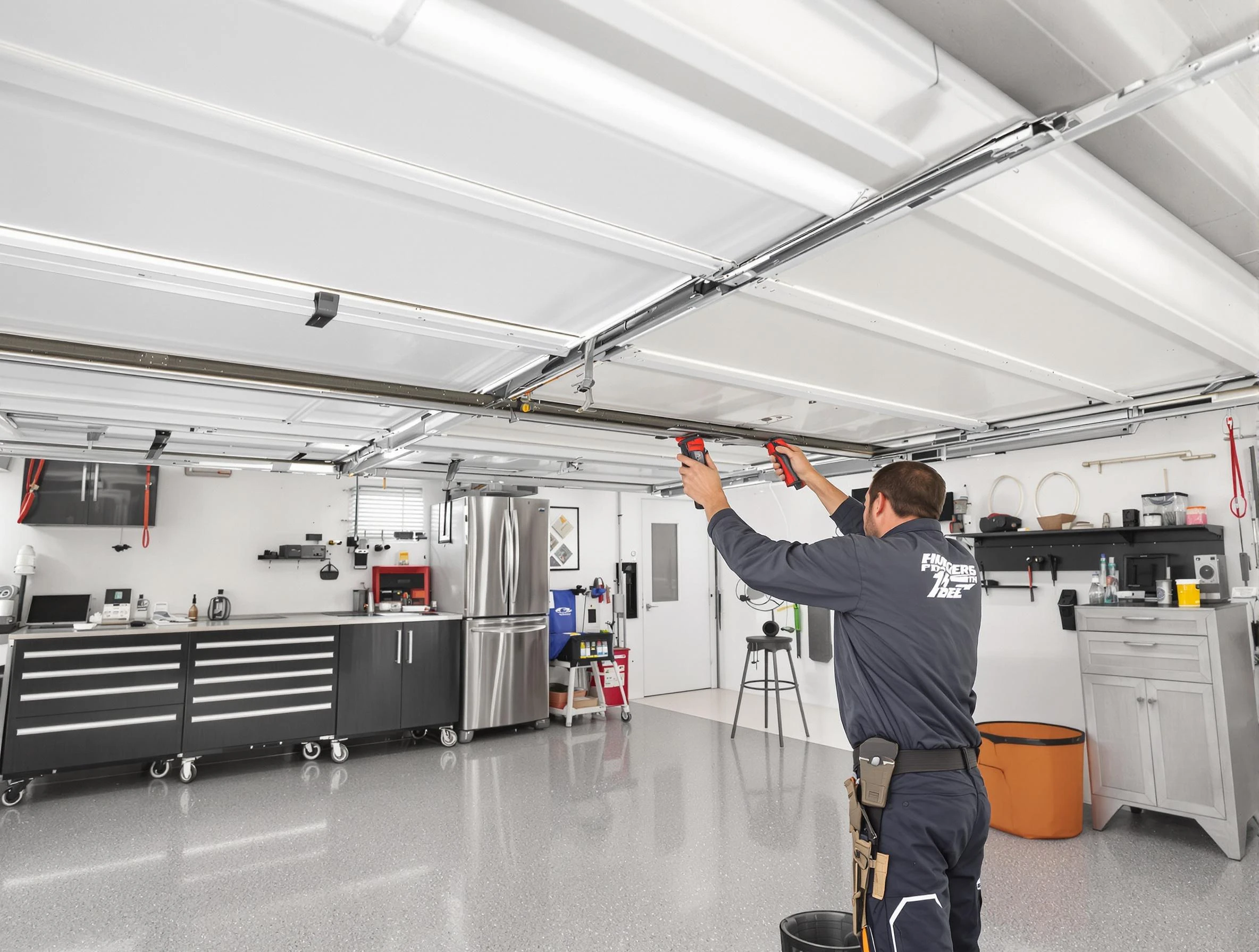 Overhead garage door repair service by Maricopa Garage Door Repair in Maricopa